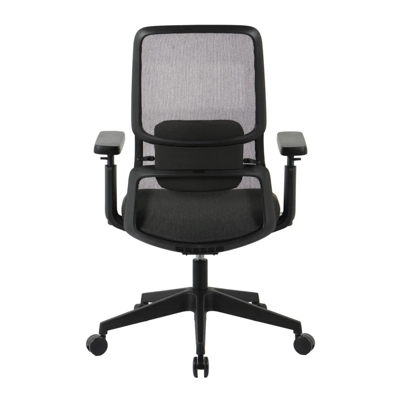 Silla De Oficina Malla-y-polipropileno Negro M2 en Negro - Sillas de escritorio, Uruguay | Divino, vista 6