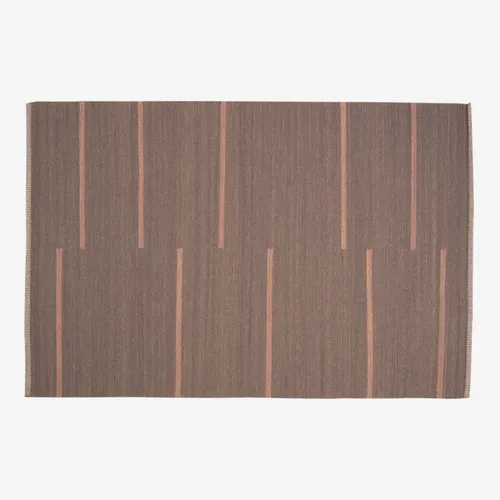 Alfombra Caliope de lana y algodón marrón 160 x 230 cm en Marrón - Textiles, Uruguay | Kavehome