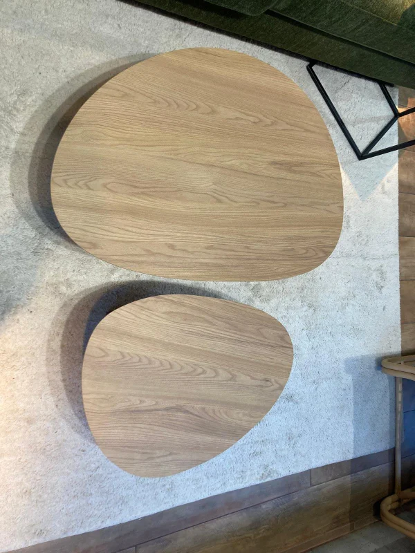 Conjunto Mesa de Centro Capri - Olmo en Madera natural - Mesas de living, Uruguay | Berna Home, vista 6