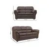 Juego de living 3+2 Cuero Natural en Marrón - Sillones y sofás, Uruguay | La Cueva Muebles, vista 8 de 8