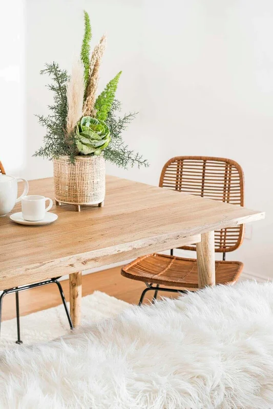 MESA COMEDOR NORDICA - OLMO NATURAL - 1.50 X 0.90 MTS en Madera natural - Mesas de comedor, Uruguay | La Iberica, vista 25