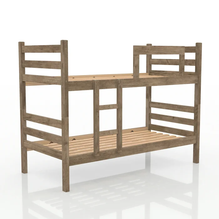 MH- CUCHETA EN MADERA EUCALIPTO RUSTICO en Marrón - Dormitorio, Uruguay | Alfa Ventas, vista 3