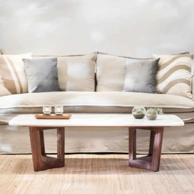 Mesa de centro Lantana en Marrón - Mesas de living, Uruguay | La Cueva Muebles