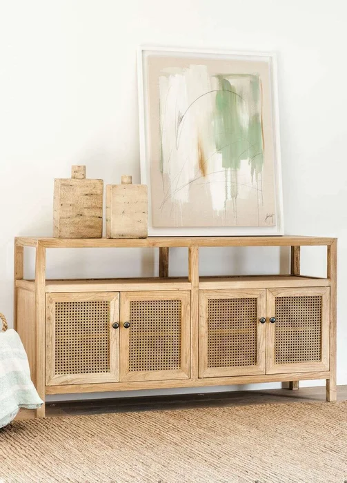 APARADOR HAMPTONS - OLMO Y ESTERILLA - 1.60 MTS en Madera natural - Bibliotecas, Uruguay | La Iberica, vista 7