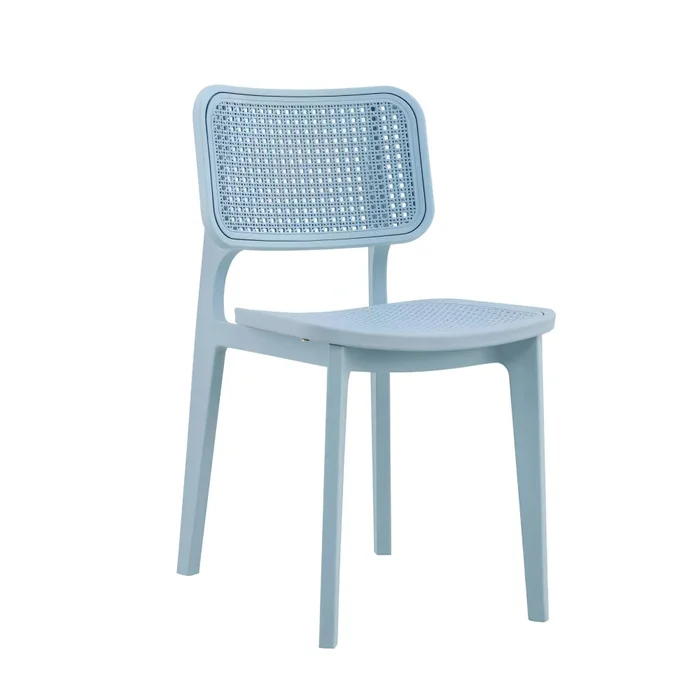 Silla Simil Rattan de polipropileno - Celeste en Azul - Sillas, Uruguay | Ecowood, vista 2