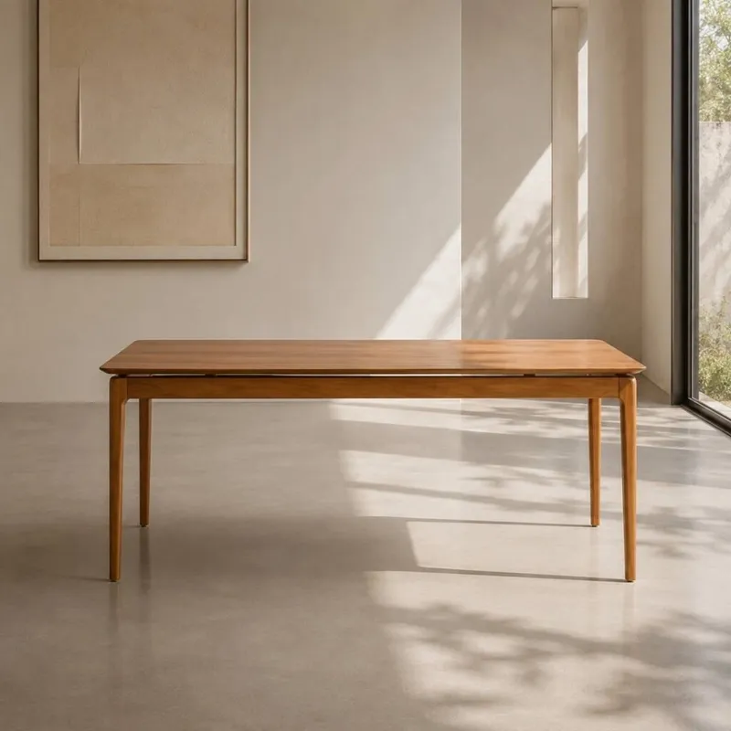 Mesa de Comedor Wind - 180 x 90 - Canela en Blanco - Mesas de comedor, Uruguay | NYR