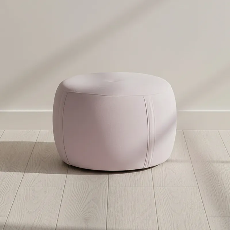 Puff Tela Natural-beige Olten Beige Claro en BEIGE CLARO - Sillones y sofás, Uruguay | Divino
