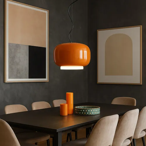 LUMINARIA CARLOTTA ORANGE - Lámparas colgantes, Uruguay | Berlina Store