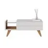 Mesa De Living 1 Cajon Rieles Metalicos Estante De Vidrio - Mesas de living, Uruguay | Soy Hogar, vista 5 de 10