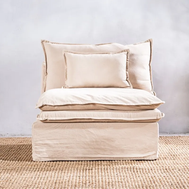 Módulo Stephen Central 95cm Beige en Beige - Sillones y sofás, Uruguay | Aihaus