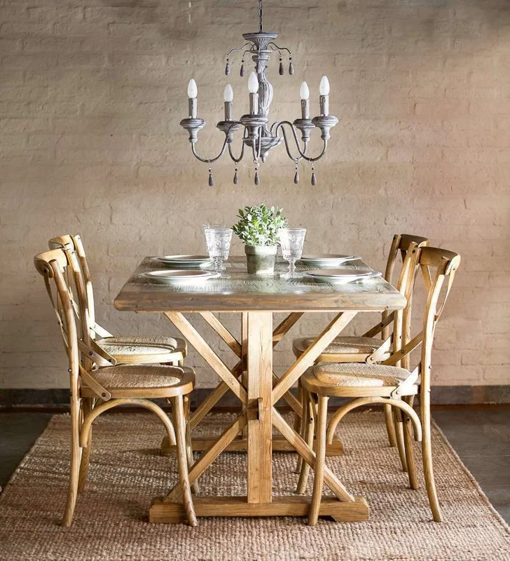 MESA COMEDOR DE OLMO JACINTA - 1.40 X 0.90 MTS en Madera natural - Mesas de comedor, Uruguay | La Iberica, vista 5