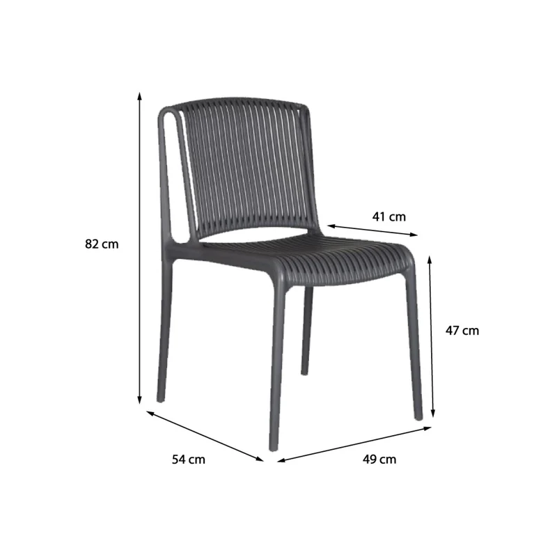 Silla Sicilia - Negra en Gris - Sillas, Uruguay | Walnut, vista 5