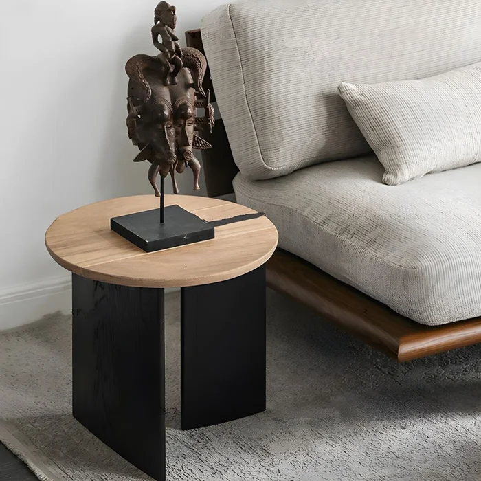 MESA AUXILIAR OSLO Natural CIRCULAR en Madera natural - Mesas de comedor, Uruguay | Viasono, vista 2