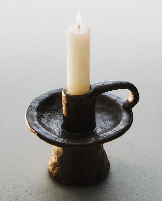 PORTAVELAS GRES en Marrón - Velas y Portavelas, Uruguay | Zara Home