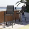 Banqueta textilina de Jardín - Negro en Negro - Muebles para el exterior, Uruguay | Rústico Hogar, vista 2 de 2