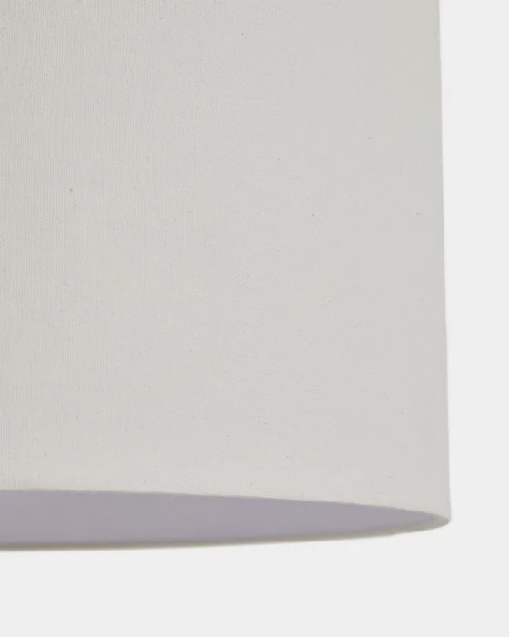 Pantalla para lámpara de techo Niani en algodón color marfil - Ø60 cm en Blanco - Lámparas colgantes, Uruguay | Kavehome, vista 4