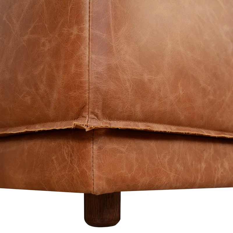 Sillón Cuero-100-natural Camel Romeo en Beige - Sillones y sofás, Uruguay | Divino, vista 4