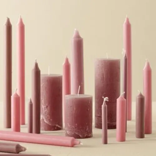 Pack x12 velas Amiel - Malva en Rosa - Velas y Portavelas, Uruguay | Walnut
