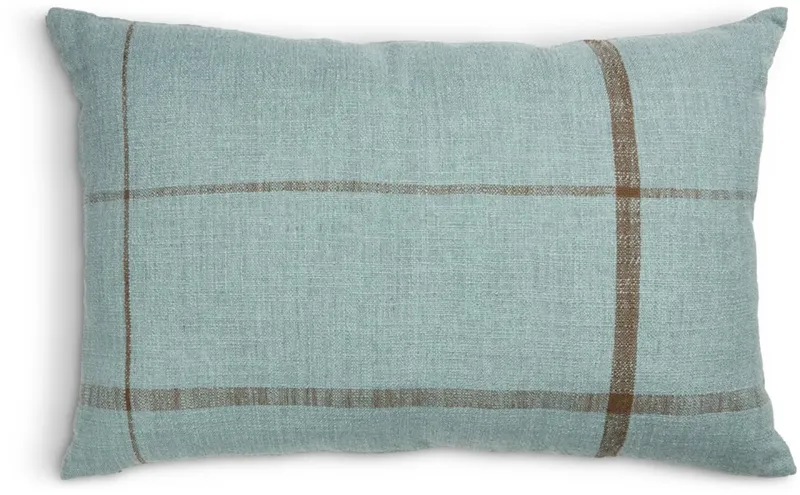 Almohadón HALLON 40x60 azul/marrón en Celeste - Textiles, Uruguay | JYSK