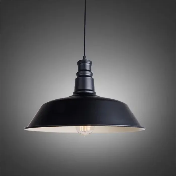 Lámpara Colgante Vintage Bell ø 26cm en Negro - Lámparas colgantes, Uruguay | Serlux, vista 3