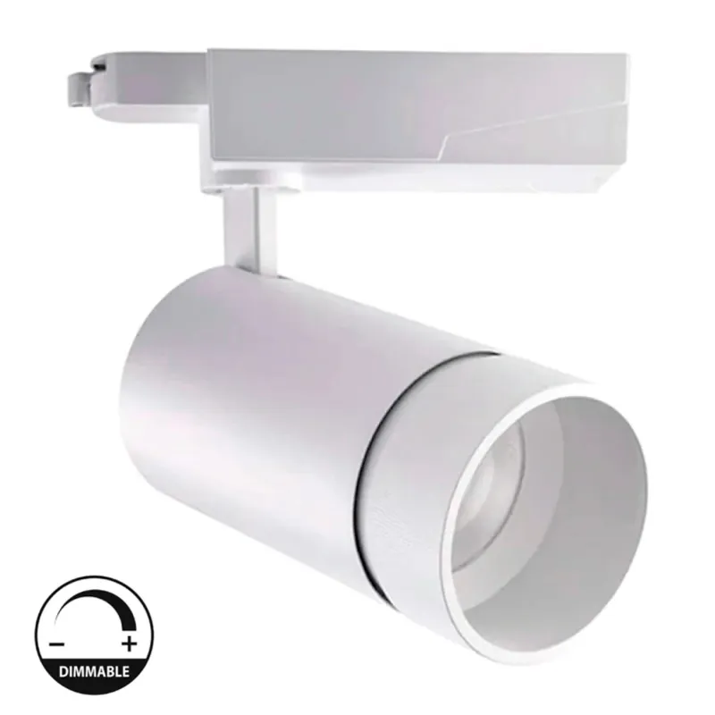 Track Light LED Zoom Blanco Dimerizable 20W Luz Cálida en Blanco - Lámparas colgantes, Uruguay | Serlux