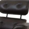 Butaca C/puff 1 Cuerpo Cuero-100-natural Negro Eames en Negro - Sillones y sofás, Uruguay | Divino, vista 4 de 7