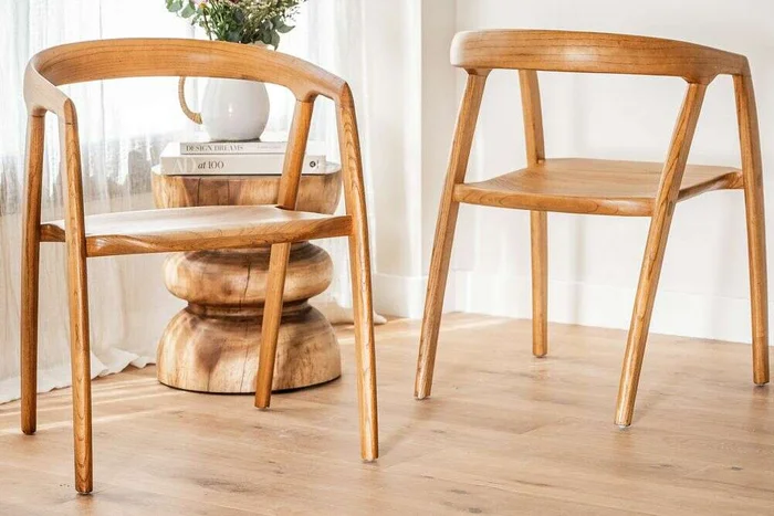 SILLA BONHAM - OLMO MIEL en Madera natural - Sillas, Uruguay | La Iberica, vista 3