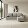 Rinconera Lucci - Tela Microfibra - Chaise derecho - Berlin 06 (Grafito) en Beige - Sillones y sofás, Uruguay | NYR, vista 2 de 7