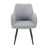 Silla Giratoria Lusso - Tela Rústica - W83 (Gris) en Gris - Butacas, banquetas y puffs, Uruguay | NYR, vista 2 de 5