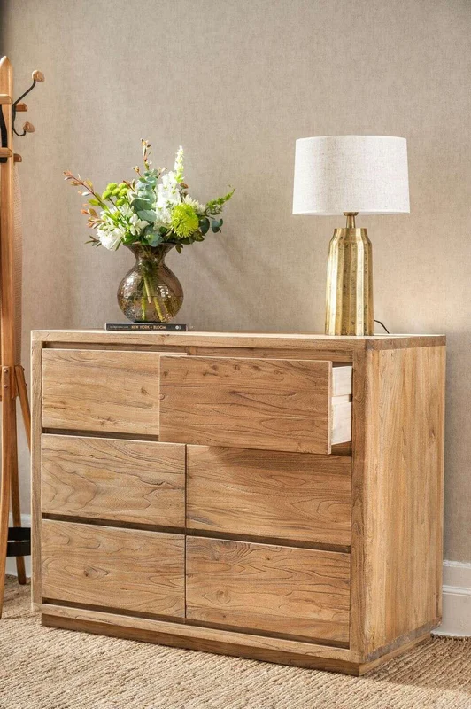COMODA LUNA - OLMO MACIZO en Madera natural - Cómodas, Uruguay | La Iberica, vista 7