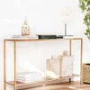 MESA DE ARRIMO - CONSOLA - HIERRO ORO VIEJO en Dorado - Bibliotecas, Uruguay | La Iberica, vista 1 de 6