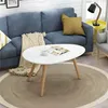 MESA CENTRICA TRIANG BAMBOO C/BLANCO 99X70X46CM en Blanco - Mesas de arrimo, Uruguay | Koz, vista 3 de 4