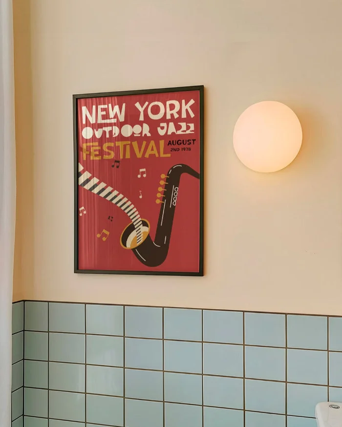 Jazz - New York en Rojo - Láminas, Uruguay | La Cuadrería, vista 2