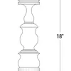 Candelabro Bobeche grande Blanco - Decoración, Uruguay | Martinika Deco, vista 7 de 8