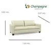 SOFA 100% CUERO - MODELO BLANC - 2 CUERPOS - MARRON en Marrón - Sillones y sofás, Uruguay | Champagne Home, vista 4 de 5