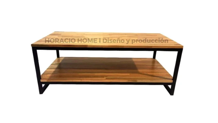 Mesa ratona doble en Negro - Mesas de living, Uruguay | Horacio Home
