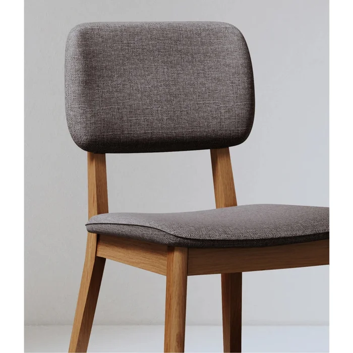 Silla de Comedor - Línea Nevada - Lino/Gris en Gris - Sillas, Uruguay | Ecowood, vista 2