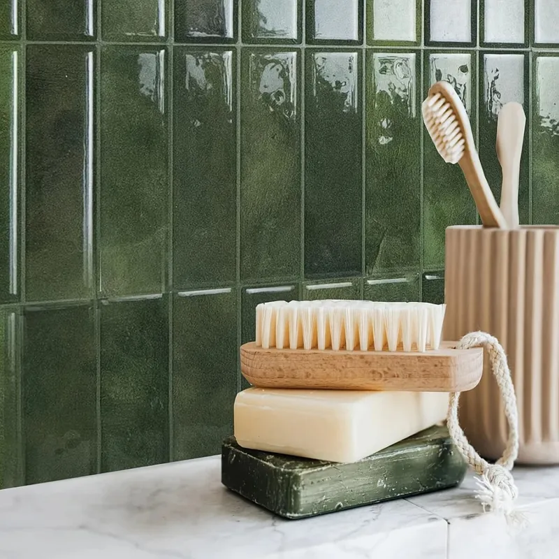 Azulejos adhesivos para cocina baño 10uds - Verde en Verde - Decoración, Uruguay | Buho Store