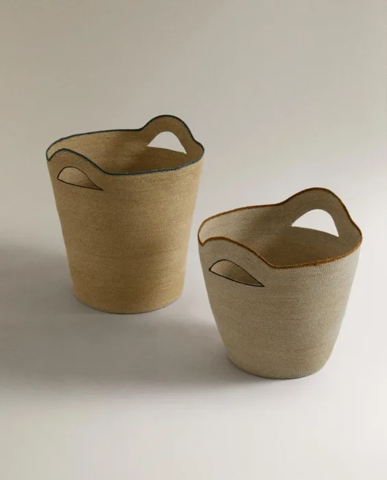CESTA SEAGRASS PIPING en Beige - Canastos, Uruguay | Zara Home, vista 2