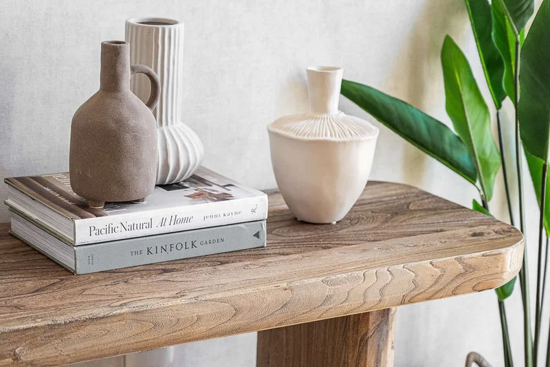 MESA DE ARRIMO / CONSOLA ATHENA - 1.40 MTS en Madera natural - Bibliotecas, Uruguay | La Iberica, vista 5