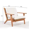 POLTRONA LOTUS ACQUABLOCK CRUDO 93x87x86CM JATOBA - Muebles para el exterior, Uruguay | Vinibel, vista 3 de 9