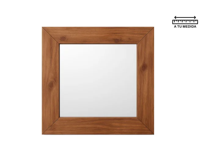 Espejo IRON Cuadrado en Madera natural - Espejos, Uruguay | Finkel, vista 2