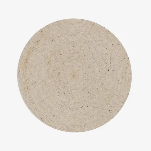 Alfombra redonda Takashi 100% lana gris Ø 150 cm en Gris - Textiles, Uruguay | Kavehome