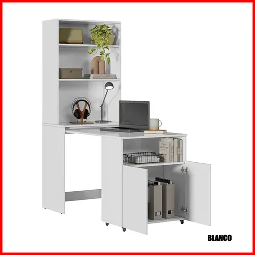 Mesa escritorio repisa multifuncion – Duo 2522 en Blanco - Escritorios y sillas de escritorio, Uruguay | Punto Unión