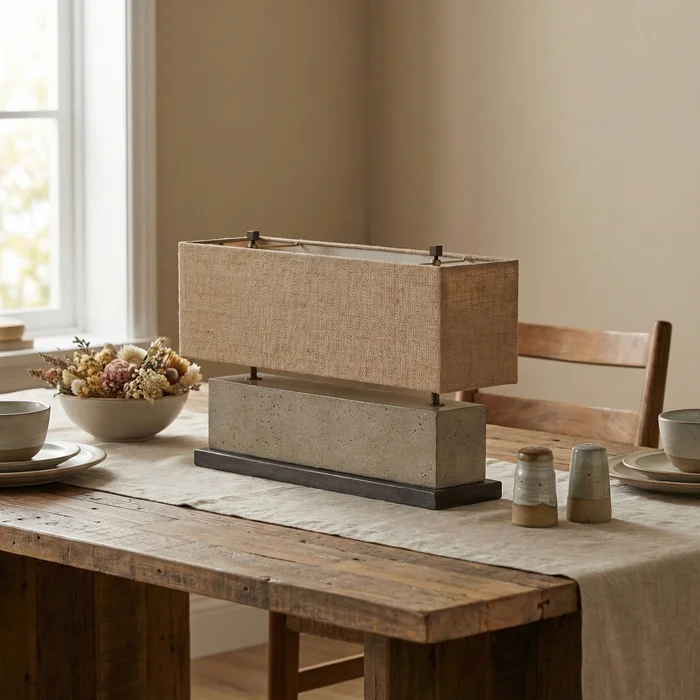 Lámpara de Mesa Horizon Concrete en Gris - Lámparas de mesa, Uruguay | La Perla, vista 3