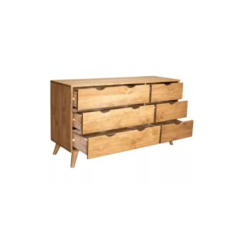 Cómoda 6 Cajones - Línea Berlin - Marrón en Marrón - Cómodas, Uruguay | Ecowood, vista 4