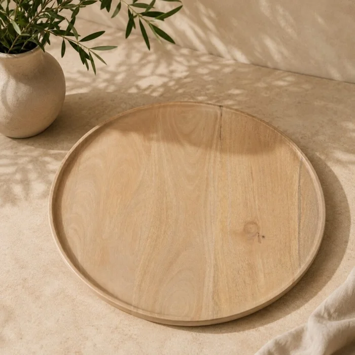 Bandeja Luzia en Madera natural - Decoración, Uruguay | Aihaus