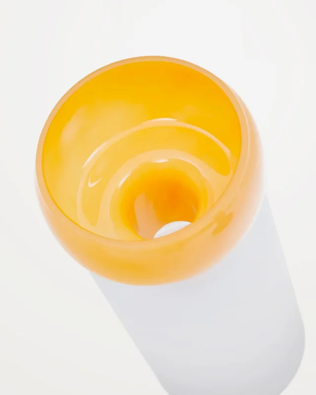 Jarrón Kelse de vidrio transparente y naranja 30,5 cm en Naranja - Jarrones, Uruguay | Kavehome, vista 3