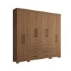 Ropero Placard 8 Puertas 6 Cajones Dormitorio Master Jatoba en Marrón - Roperos y placares, Uruguay | Soy Hogar, vista 2