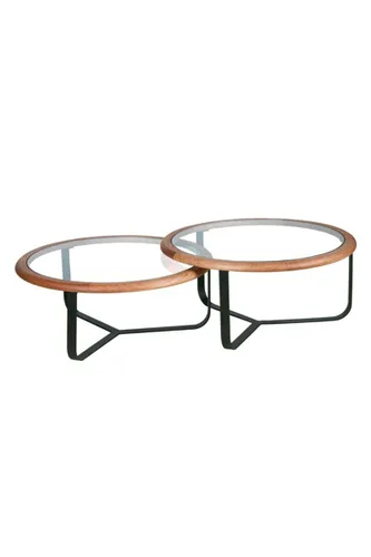 MESA DE LIVING LAGUS BAJA IN NATURA 80X80X33H CM en Madera natural - Mesas de living, Uruguay | Vinibel